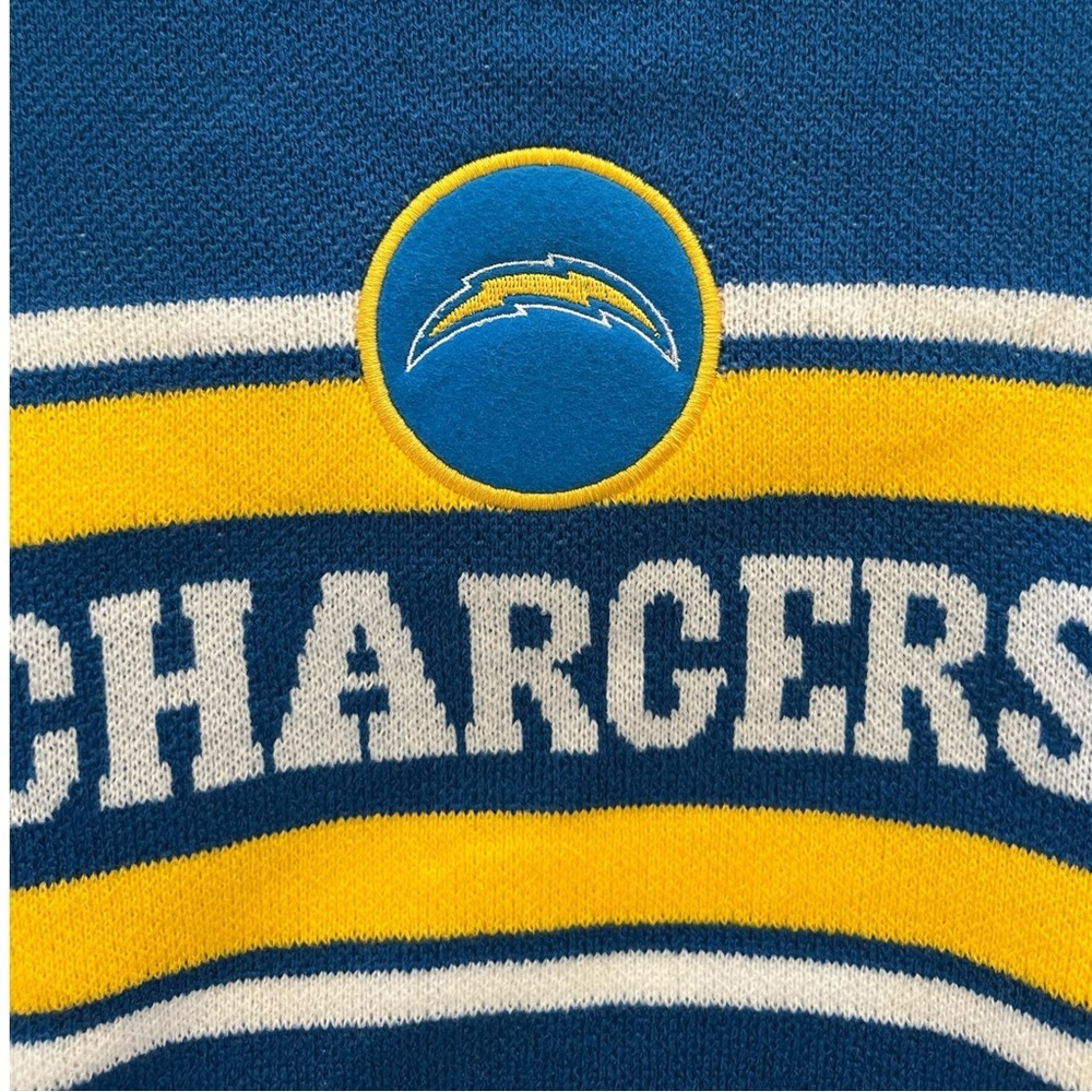 NFL Los Angeles Chargers Dog Pet Knit Sweater Blue Yellow Size Medium - Picture 3 of 6